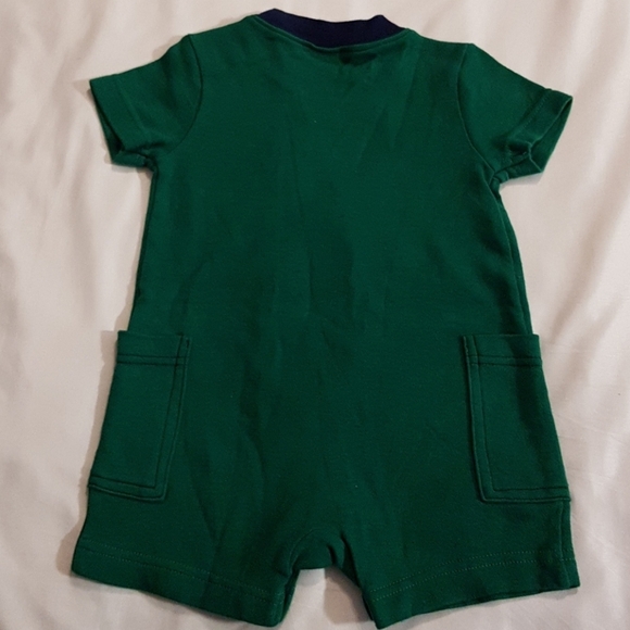 Circo boys 6 months Tickle bug romper has pockets green & navy - Picture 3 of 3